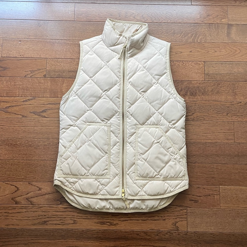 J. Crew beige vest XS